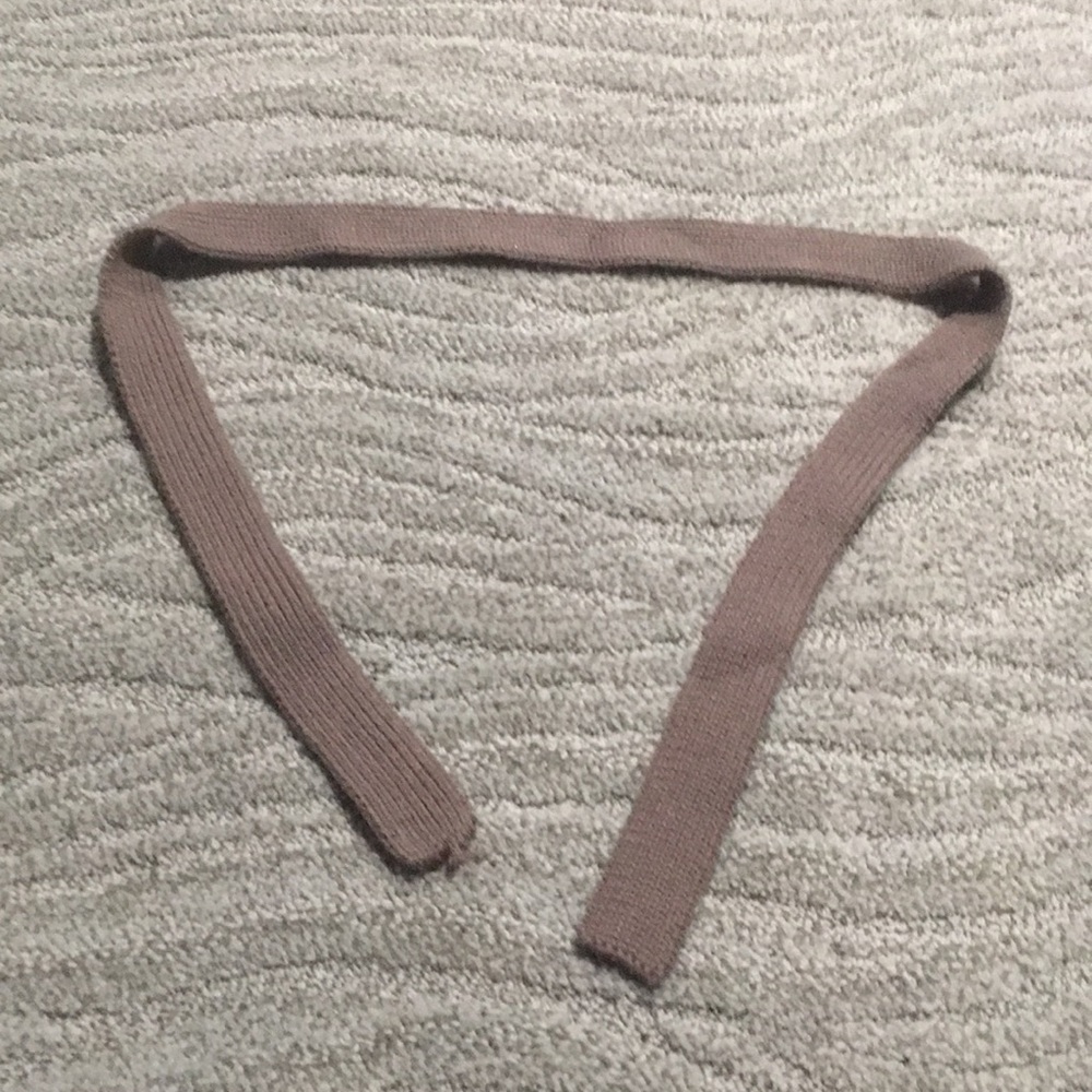 Grayish brown tie belt
